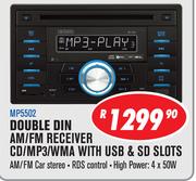 Dixon Double Din AM/FM Receiver CD/MP3/WMA With USB & SD Slots MP5502