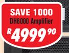 DXN Pro 2 x 1000W Bridgeable Professional Power Amplifier DH6000