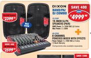 Dixon Band/PA/DJ Combo-Per Combo