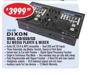 0Dixon Dual CD/USB/SD DJ Media Player & Mixer CDM-5000