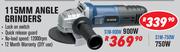 Dixon 115MM Angle Grinders 750W S1M-750W