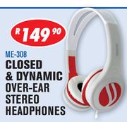 Closed & Dynamic Over Ear Stereo Headphones ME-308