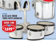 Sanchez 8, 10 & 12 Inch Toms With Harness FTJB-03