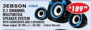 Jebson 2.1 Channel Multimedia Speaker System With Subwoofer And 2 Speakers J2108USB