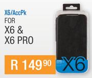 Doogee Accessory Pack Of Leather Cover & Glass Screen Protector X6/AccPK For X6 & X6 pro-Each