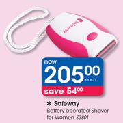 Safeway Battery Operated Shaver For Women S3801