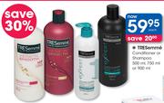 Tresemme Conditioner Or Shampoo-500ml, 750ml Or 900ml Each