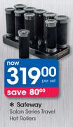 Safeway Salon Series Travel Hot Rollers-Per Set