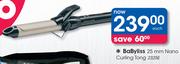 BaByliss 25mm Nano Curling Tong 2325E