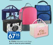Clicks Selected Lunch Bags-Each