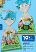 Jacquot Bag Of 6 Folded Milk Chocolate Eggs Or Bunnies-75g Per Pack