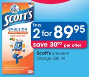 Scott's Emulsion Orange-2 x 200ml