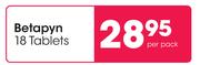 Betapyn 18 Tablets-Per Pack