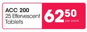 Acc 200 25 Effervescent Tablets-Per Pack