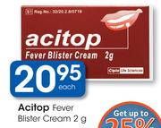 Acitop Fever Blister Cream-2g Each