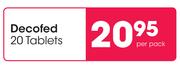 Decofed 20 Tablets-Per Pack