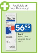 Iliadin Adult 0.05% Metered Spray-10ml Each