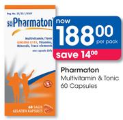 Pharmaton Multivitamin & Tonic Capsules-60's