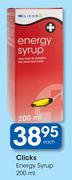  Clicks Energy Syrup-200ml