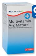 Clicks Multivitamin A-Z Mature Tablets-30's