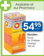 Nurofen Syrup For Children Orange-100ml