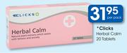 Clicks Herbal Calm 20 Tablets