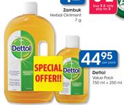 Dettol Value Pack-750ml+250ml Per Pack