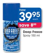Deep Freeze Spray-150ml Each