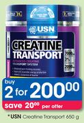 USN Creatine Transport-2 x 650g
