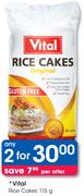 Vital Rice Cakes-115g