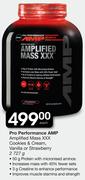 Pro Performance AMP Amplified Mass XXX Cookies & Cream,Vanilla Or Strawberry-2727g