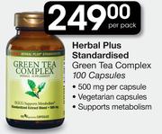 Herbal Plus Standardised Green Tea Complex-100 Capsules 