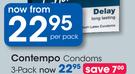 Contempo Condoms-3 Pack