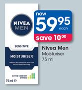Nivea Men Moisturiser-75ml Each