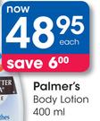 Palmer's Body Lotion- 400ml Each