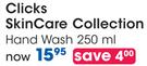 Clicks Skincare Collection Hand Wash-250ml