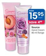 Source Hand Cream Range- 80ml