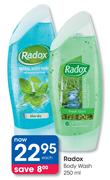 Radox Body Wash-250ml Each