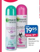Garnier Deodorant For Women 150ml