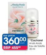 Cacharel Anais Anais Eau De Toilette-30ml Each