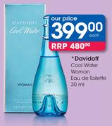 Davidoff Cool Water Woman Eau De Toilette-30ml Each