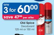 Old Spice Deodorant 125ml Or 150ml-For Any 3