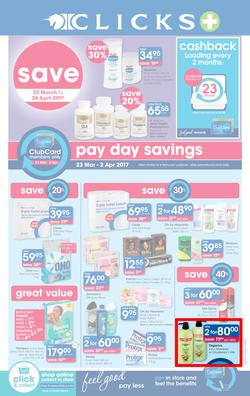 Clicks : Pay Day Savings (23 Mar - 24 Apr 2017), page 1