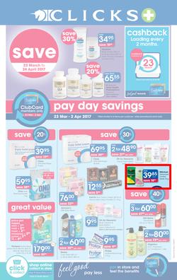Clicks : Pay Day Savings (23 Mar - 24 Apr 2017), page 1