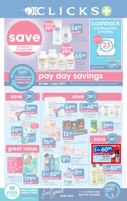 Clicks : Pay Day Savings (23 Mar - 24 Apr 2017), page 1