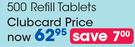 Clicks 500 Refill Tablets-Per Pack
