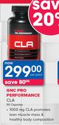 GNC Pro Performance CLA-90 Capsules Per Pack