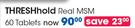 THRESHhold Real MSM 60 Tablets-Per Pack
