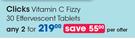 Clicks Vitamin C Fizzy 30 Effervescent Tablets-For 2