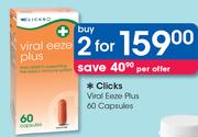 Clicks Viral Eeze Plus 60 Capsules-For 2